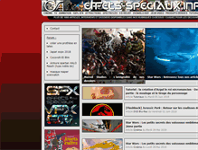 Tablet Screenshot of effets-speciaux.info